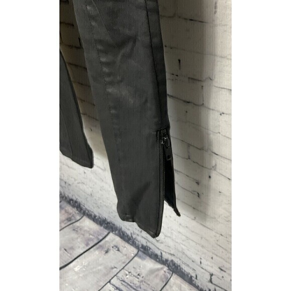 Madewell Womens Black Skinny Motto Leggings Ankle Zippers Stretch Sz 25 E2 - Picture 4 of 10